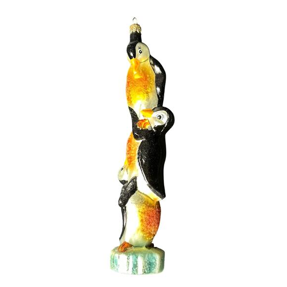 Christopher Radko Arctic Antics Penguin Christmas Ornament 9.5"-A Showstopper! - Picture 5 of 9